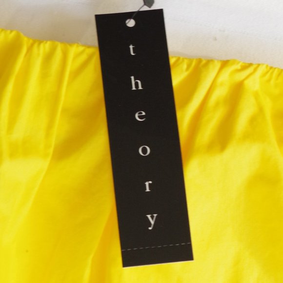 Theory "Sinbi" Cotton Skirt in "Highlight" NWT- Sz. Lrg - Picture 2 of 5